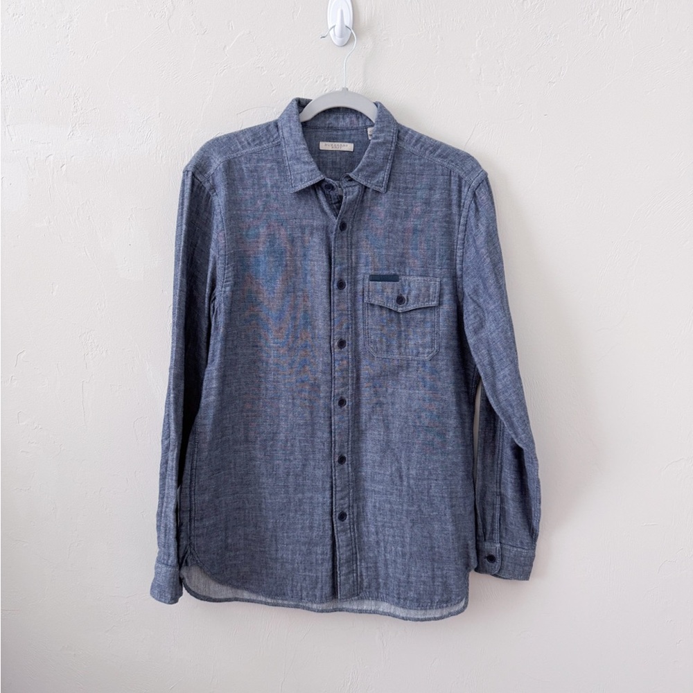 Burberry Brit Men’s Blue Denim Button-Up Shirt (M)